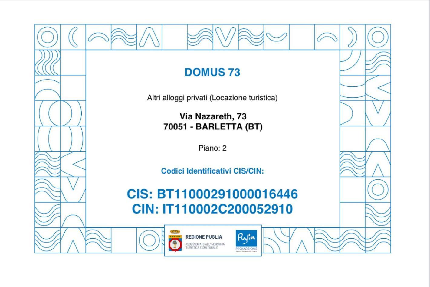 Domus 73 Apulian Holidays Barletta Dış mekan fotoğraf